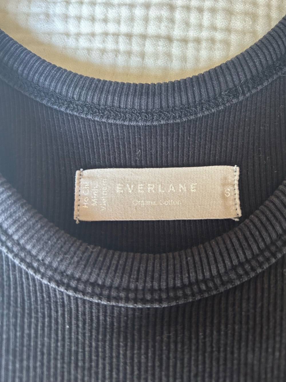 Everlane Black Ribbed High-Neck Tank - Picture 2 of 2